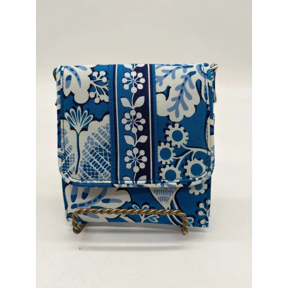 Vera Bradley Tiny Traveler Blue Lagoon Floral Crossbody Bag 11500-104 New